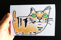 Custom Animal Portrait in Pen & Color